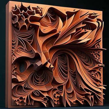 3D model abstract art (STL)